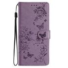 For OPPO Reno13 Pro Global Butterflies and Flowers Leather Phone Case(Purple) - 3
