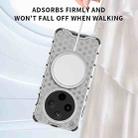 For OPPO Find X8 5G Honeycomb Magnetic Ring Shockproof Phone Case(White) - 3