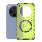 For OPPO Find X8 5G Honeycomb Magnetic Ring Shockproof Phone Case(Green) - 1