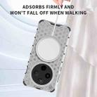 For OPPO Find X8 Pro 5G Honeycomb Magnetic Ring Shockproof Phone Case(Blue) - 3
