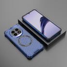 For Realme 13 Pro 5G Global Honeycomb Magnetic Ring Shockproof Phone Case(Blue) - 2