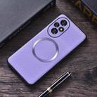 For Honor 200 CD Magsafe Magnetic Litchi Texture Phone Case(Purple) - 2