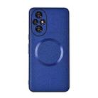 For Honor 200 CD Magsafe Magnetic Litchi Texture Phone Case(Blue) - 1