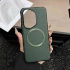 For Honor 400 Pro Global 160.8mm CD Magsafe Magnetic Litchi Texture Phone Case(Green) - 1