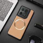 For Motorola Moto X50 Ultra CD Magsafe Magnetic Litchi Texture Phone Case(Khaki) - 1