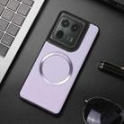 For Motorola Moto X50 Ultra CD Magsafe Magnetic Litchi Texture Phone Case(Purple) - 1