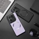 For Motorola Moto X50 Ultra CD Magsafe Magnetic Litchi Texture Phone Case(Purple) - 3