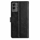 For Realme C61 / C63 Butterfly Love Flower Embossed Leather Phone Case(Black) - 3