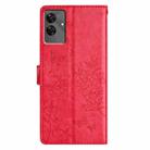 For Realme C61 / C63 Butterfly Love Flower Embossed Leather Phone Case(Red) - 3