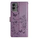 For Realme C61 / C63 Butterfly Love Flower Embossed Leather Phone Case(Purple) - 3