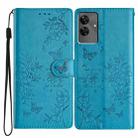 For Realme C61 / C63 Butterfly Love Flower Embossed Leather Phone Case(Blue) - 1