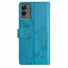 For Realme C61 / C63 Butterfly Love Flower Embossed Leather Phone Case(Blue) - 3