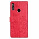 For Huawei P Smart Z Butterfly Love Flower Embossed Leather Phone Case(Red) - 3