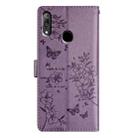 For Huawei P Smart Z Butterfly Love Flower Embossed Leather Phone Case(Purple) - 3