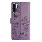 For Huawei P30 Pro Butterfly Love Flower Embossed Leather Phone Case(Purple) - 3