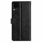 For Huawei P40 lite Butterfly Love Flower Embossed Leather Phone Case(Black) - 3