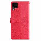 For Huawei P40 lite Butterfly Love Flower Embossed Leather Phone Case(Red) - 3