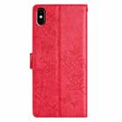For Huawei Y5 2019 Butterfly Love Flower Embossed Leather Phone Case(Red) - 3