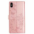 For Huawei Y5 2019 Butterfly Love Flower Embossed Leather Phone Case(Rose Gold) - 3