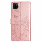 For Huawei Y5p Butterfly Love Flower Embossed Leather Phone Case(Rose Gold) - 3