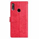 For Huawei Y6 2019 Butterfly Love Flower Embossed Leather Phone Case(Red) - 3