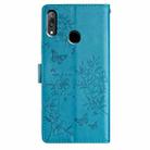 For Huawei Y6 2019 Butterfly Love Flower Embossed Leather Phone Case(Blue) - 3