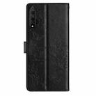 For Honor 20 Butterflies And Flowers Leather Phone Case(Black) - 3