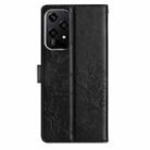 For Honor 200 Lite Global Butterflies And Flowers Leather Phone Case(Black) - 3