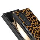 For Samsung Galaxy Z Fold6 Black Frame Leopard Full Coverage Phone Case(Golden) - 3