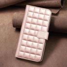 For Samsung Galaxy S21 5G Square Texture Leather Phone Case(Rose Gold) - 2