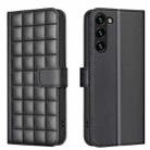 For Samsung Galaxy S21 5G Square Texture Leather Phone Case(Black) - 1