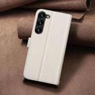 For Samsung Galaxy S23+ 5G Square Texture Leather Phone Case(Beige) - 3