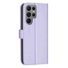 For Samsung Galaxy S25 Ultra 5G Square Texture Leather Phone Case(Purple) - 3