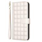 For Samsung Galaxy S25 Ultra 5G Square Texture Leather Phone Case(Beige) - 2