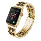 For Apple Watch 5 & 4 44mm / 3 & 2 & 1 42mm Stainless Steel + Resin Watch Band(Hawksbill) - 1