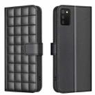 For Samsung Galaxy A03s / A02s Square Texture Leather Phone Case(Black) - 1