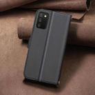 For Samsung Galaxy A03s / A02s Square Texture Leather Phone Case(Black) - 3