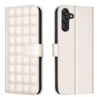 For Samsung Galaxy A14 5G / 4G Square Texture Leather Phone Case(Beige) - 1