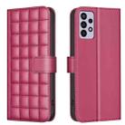 For Samsung Galaxy A32 5G Square Texture Leather Phone Case(Red) - 1
