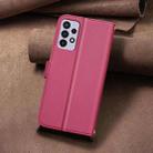 For Samsung Galaxy A32 5G Square Texture Leather Phone Case(Red) - 3