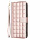 For Samsung Galaxy A16 5G Square Texture Leather Phone Case(Rose Gold) - 3