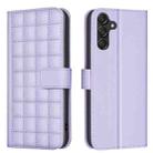 For Samsung Galaxy A36 Square Texture Leather Phone Case(Purple) - 1