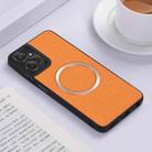 For Motorola Moto G 5G 2024 CD Magsafe Magnetic Cloth Texture Phone Case(Orange) - 1