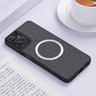 For Motorola Moto G 5G 2024 CD Magsafe Magnetic Cloth Texture Phone Case(Grey) - 1