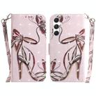 For Samsung Galaxy S25 5G 3D Colored Horizontal Flip Leather Phone Case(Butterfly High-heeled) - 1