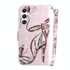 For Samsung Galaxy S25 5G 3D Colored Horizontal Flip Leather Phone Case(Butterfly High-heeled) - 3