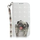 For Samsung Galaxy S25 5G 3D Colored Horizontal Flip Leather Phone Case(Pug) - 2