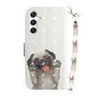 For Samsung Galaxy S25 5G 3D Colored Horizontal Flip Leather Phone Case(Pug) - 3