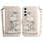 For Samsung Galaxy S25 5G 3D Colored Horizontal Flip Leather Phone Case(Squirrels) - 1