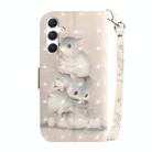 For Samsung Galaxy S25 5G 3D Colored Horizontal Flip Leather Phone Case(Squirrels) - 3